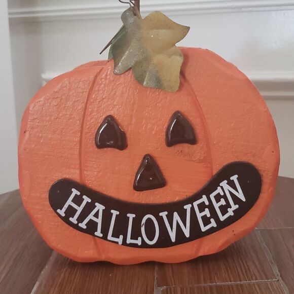 HalloweenâDecor WoodenâPumpkinâCrate - Picture 2 of 4